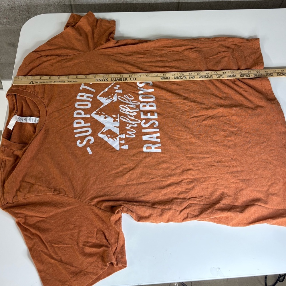 Support Wildlife Raise Boys Graphic Tee - Rust Orange - Picture 6 of 11